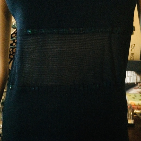 bebe Silk Top, Black , Size Large - Picture 6 of 8